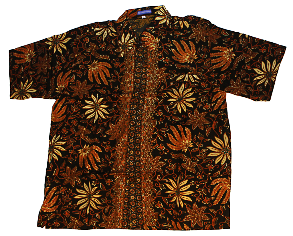 Indonesian Batik Short Sleeve Shirt Size XL - Indonesian Batik